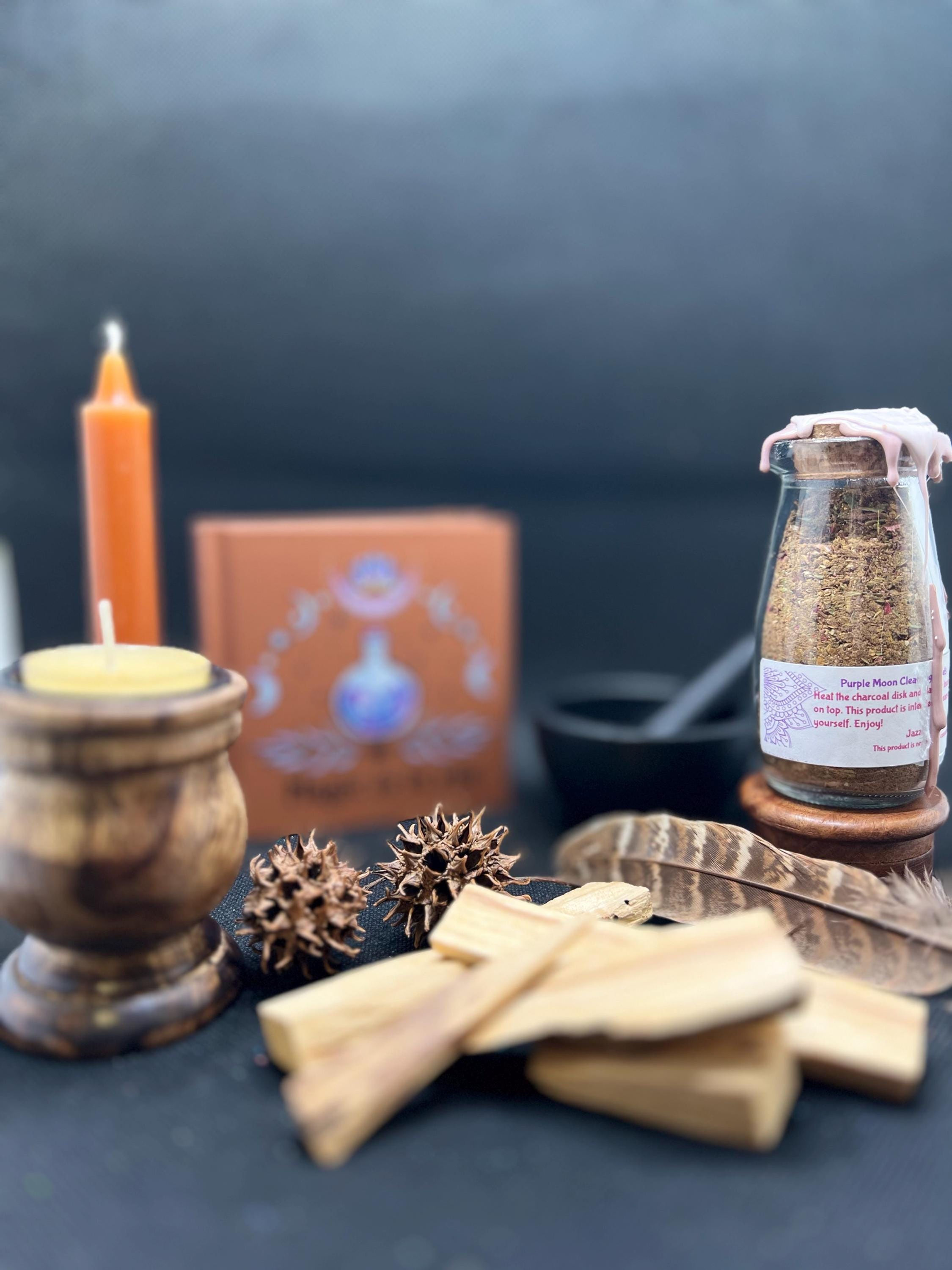 Purple Moon Herbal Cleansing Jar, Packed