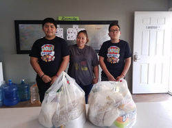 Julio and Ramón with their mom