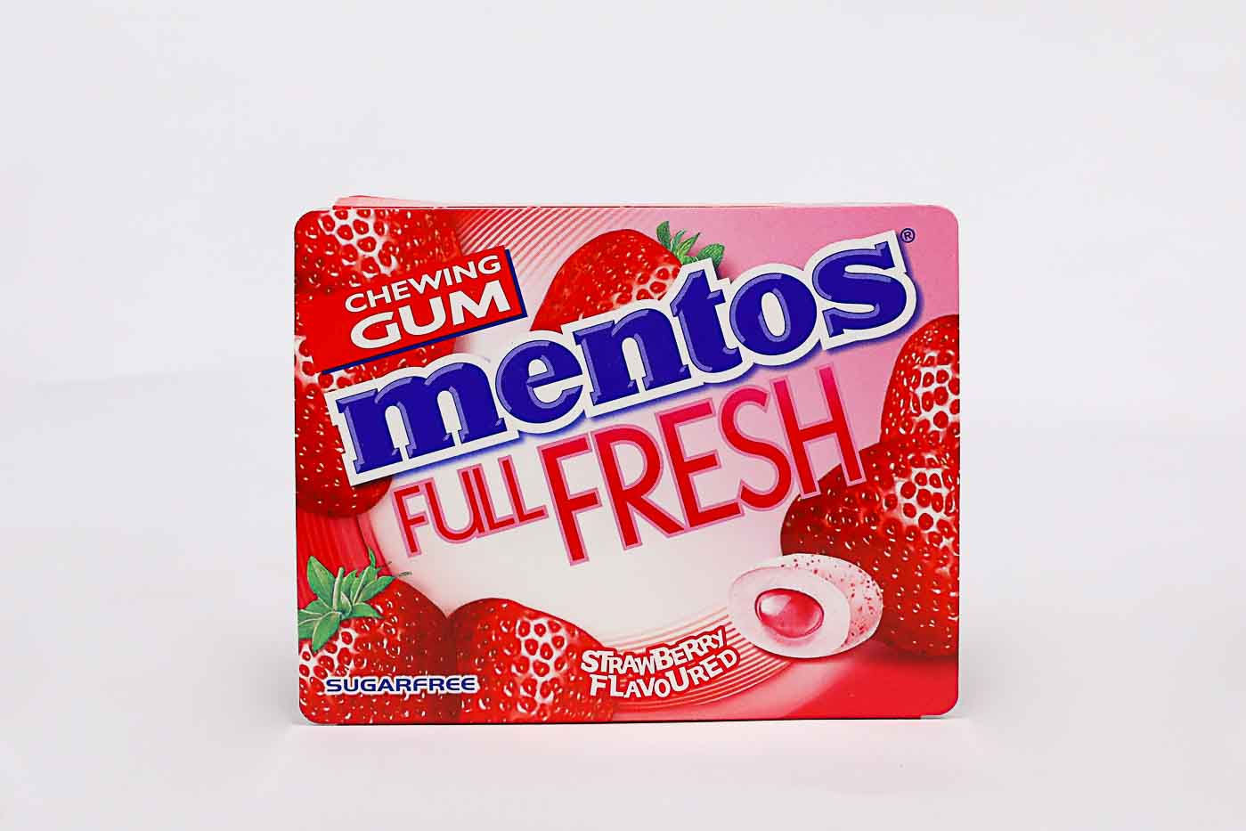 Gum Mentos Pure Fresh Strawberry 50 Piece 6 Count