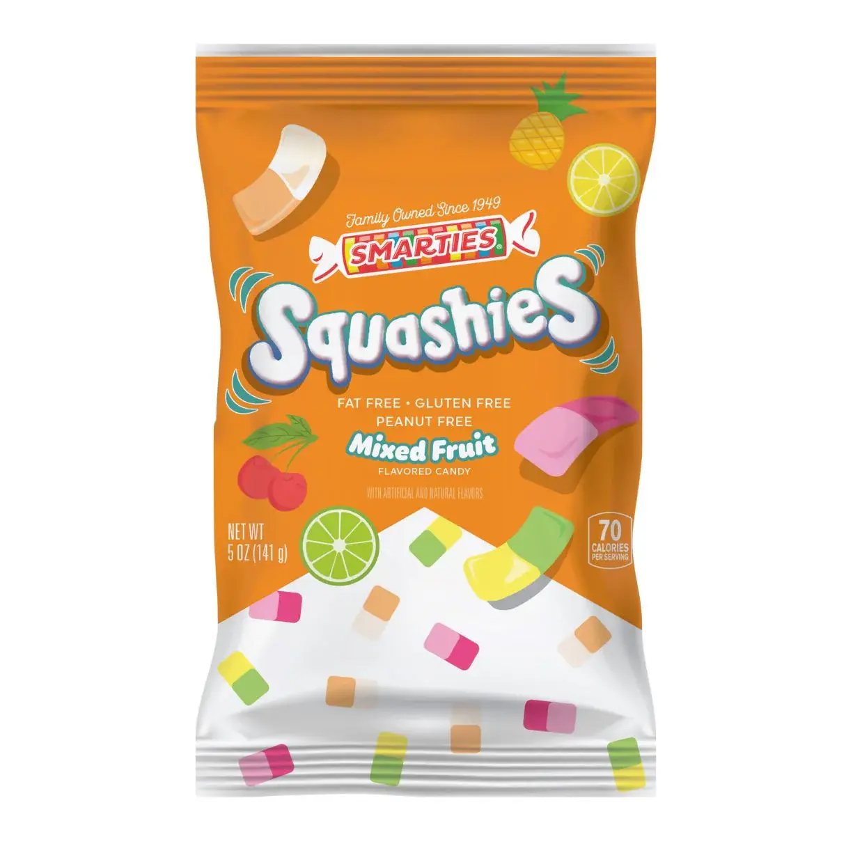Smarties Squashies Mixed Fruit 5oz Bag 12 Count