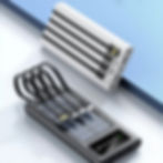 Thumbnail: Portable Solar Power Bank with Built-in Cables