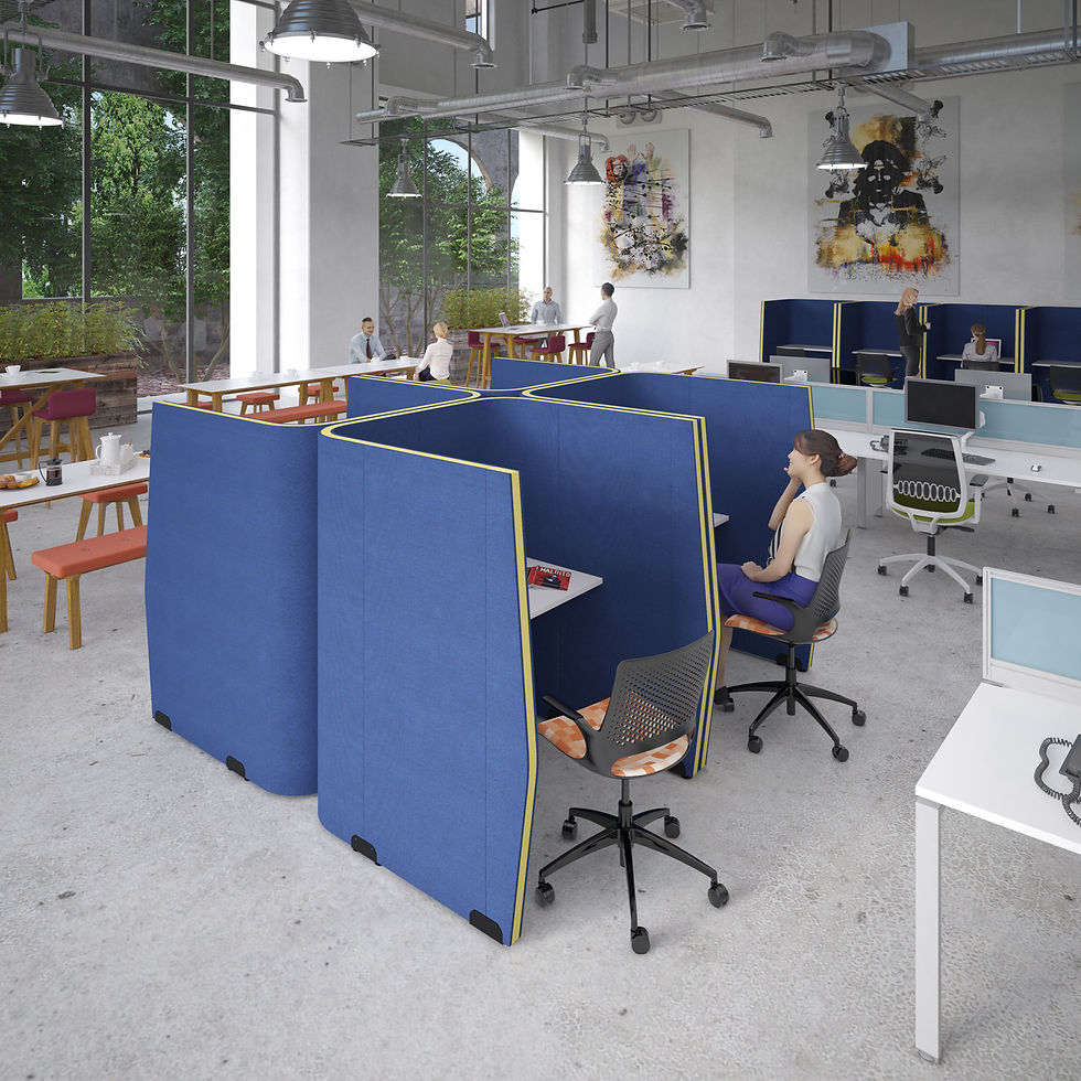 Priva Rectangular Private Workstations