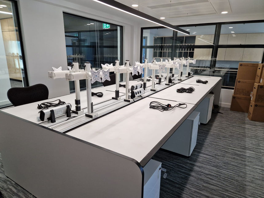 office desking installation