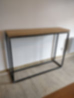 Console bois et métal