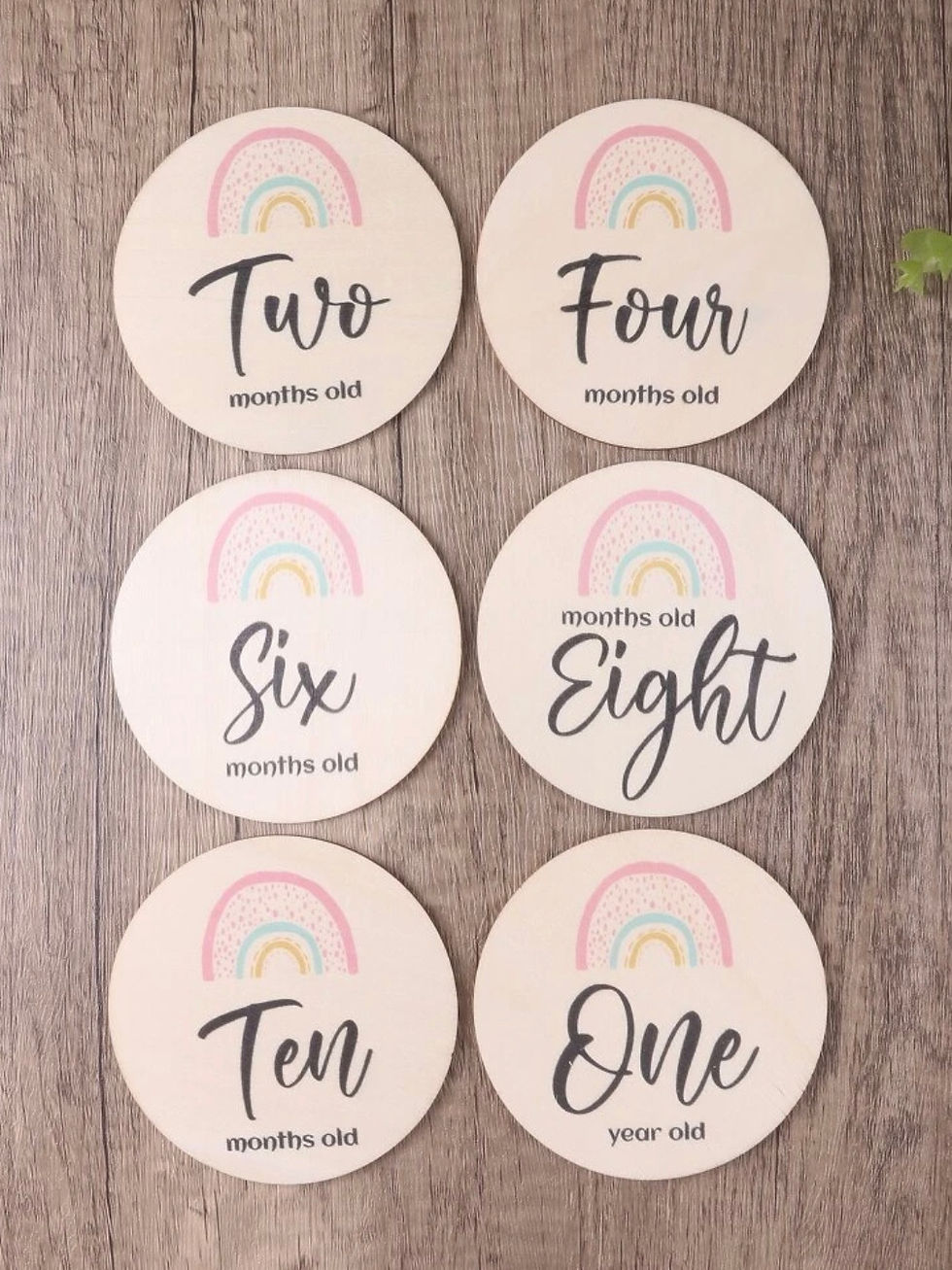 Thumbnail: Rainbow Baby Milestone Cards