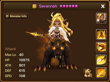 Wind Rider Beast Wind Beast Rider (Savannah) - Summoners War Database