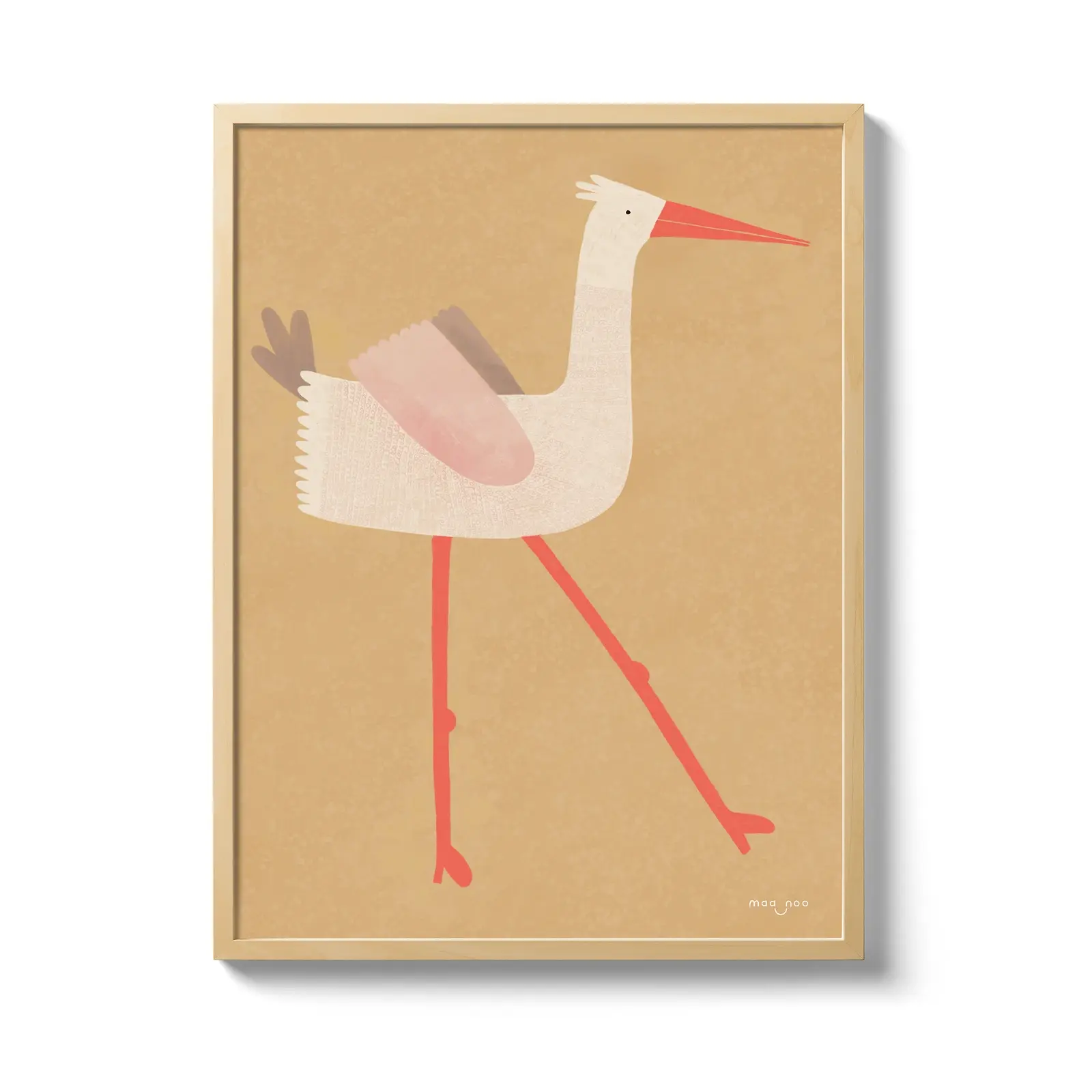 איור חסידה-תמונות לחדרי ילדים