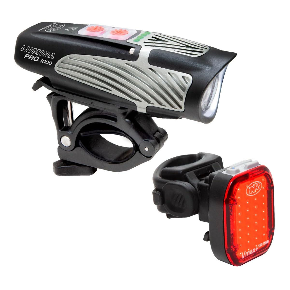 Lumina Pro 1000 and Vmax+ 150 Bike Light Set Combo USB Rechargeable Bicycle Head