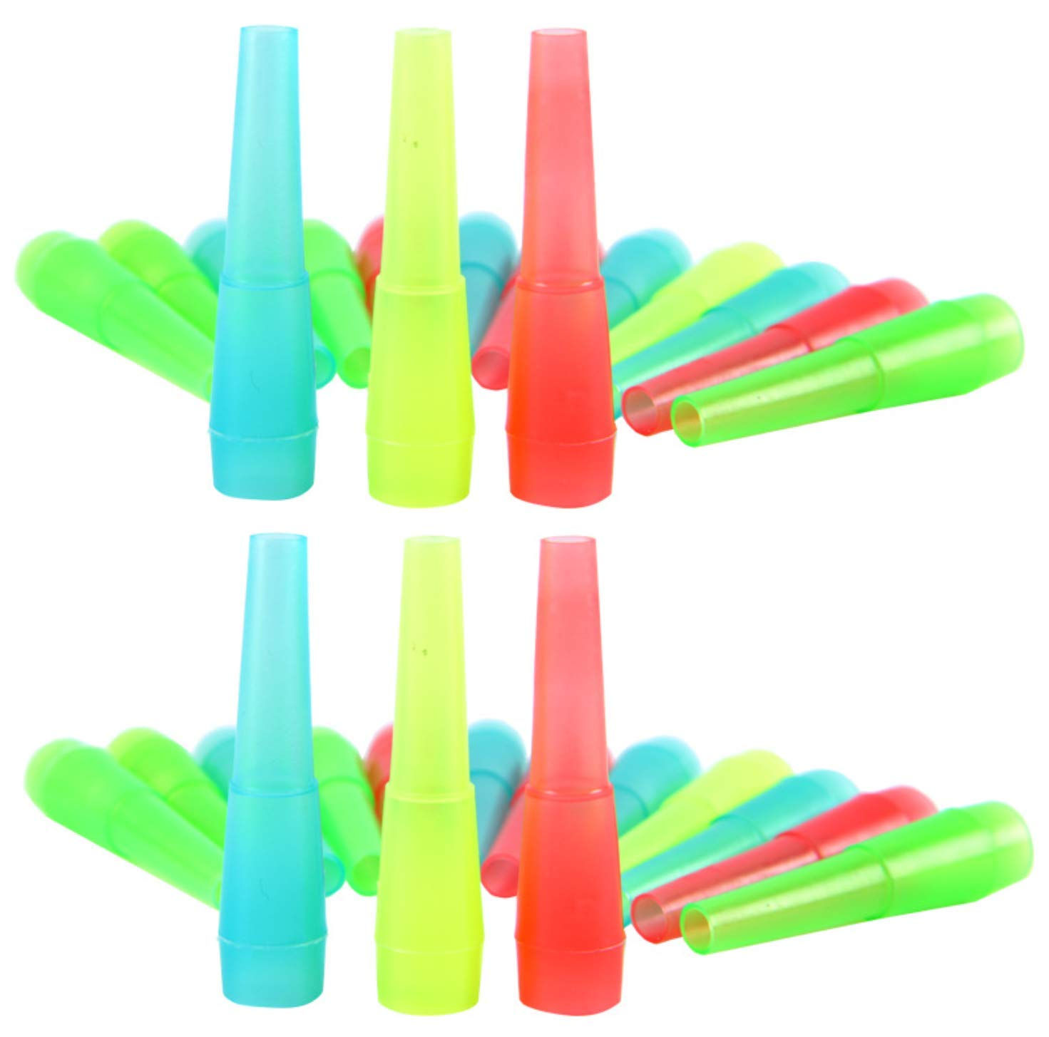 Hookah Tips 100pcs Disposable BPA-Free Plastic Mouth Tips Individually Wrapped S