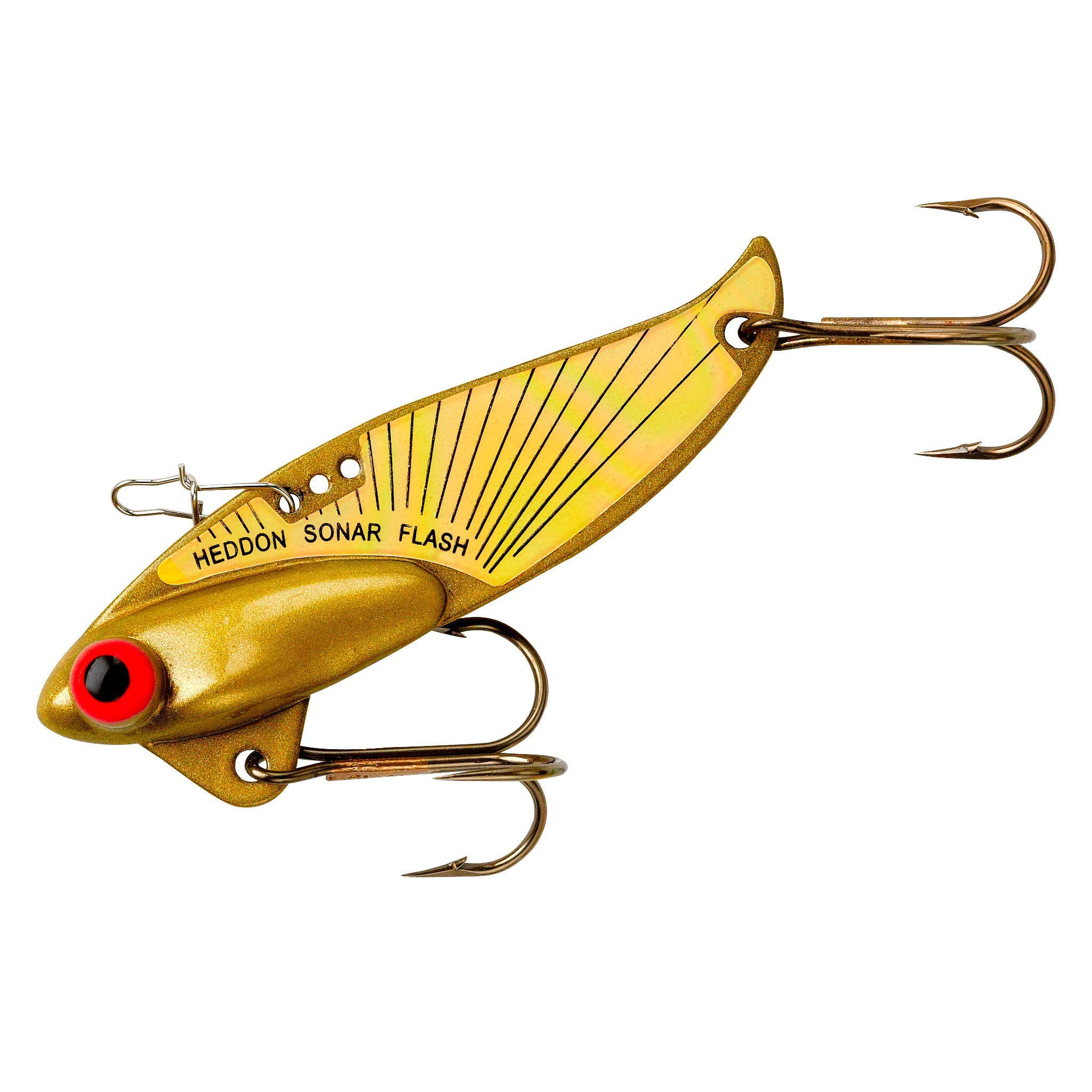 Heddon Rattling Sonar Flash Lures (Gold 2 3/8-Inch 1/2-Ounce) Gold Flash