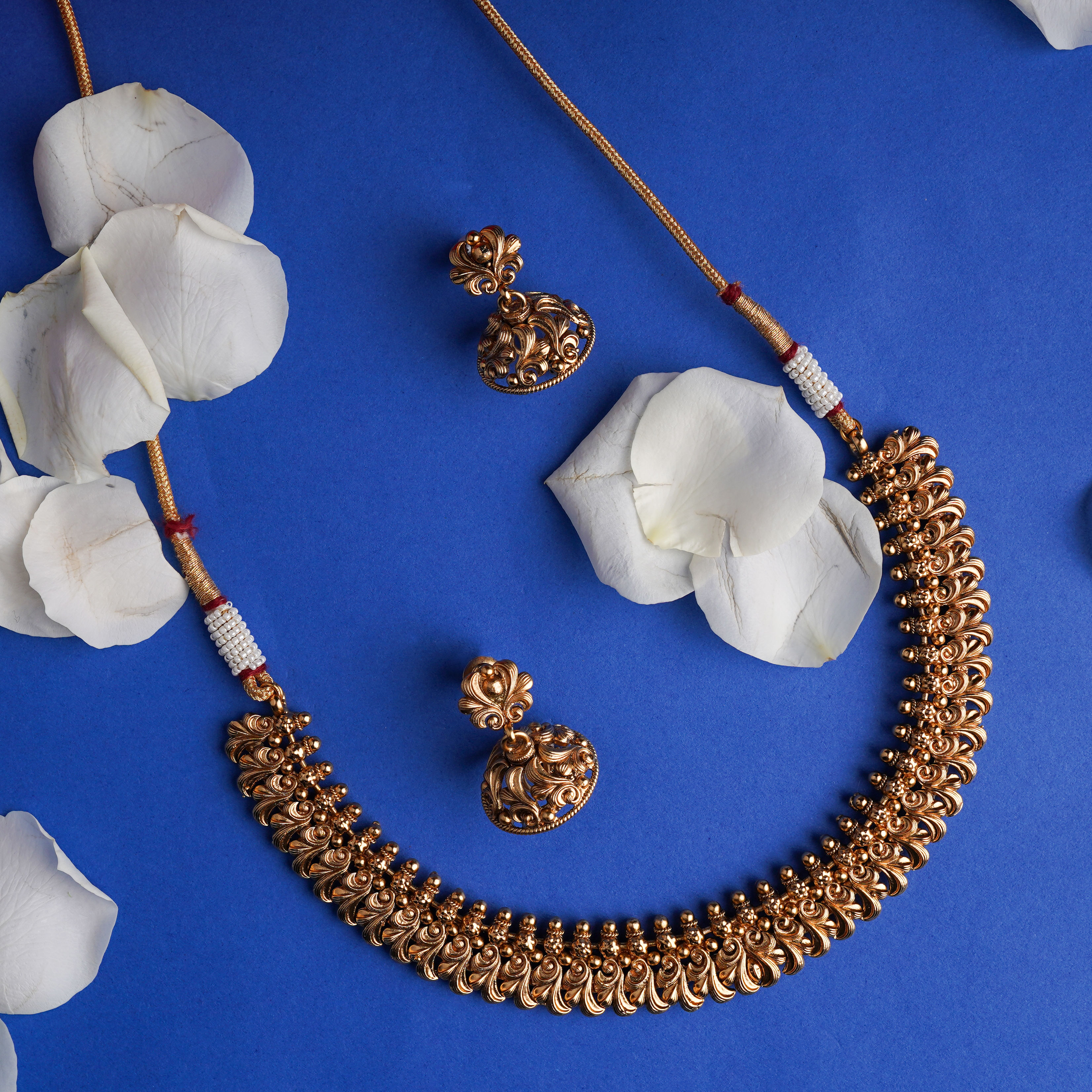 Smithz Choker Necklace Set with Earrings 24 ns 1114