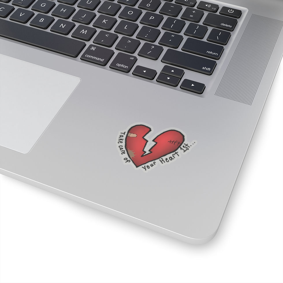 Thumbnail: Heartfelt Kiss-Cut Stickers, Self-Care Stickers for Laptops, Journals, Gifts,