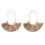 Thumbnail: Mye1038 - Fan Shape Drop Hoop Earrings