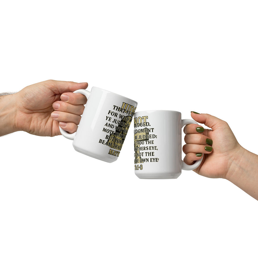 Thumbnail: Matthew 7:1-3 - Mug