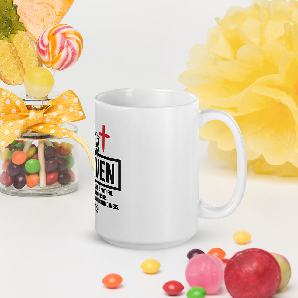 Thumbnail: 1 John 1:9 - White Glossy Mug