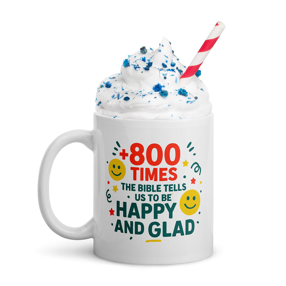 Thumbnail: Being happy with Devine purpose - White Glossy Mug