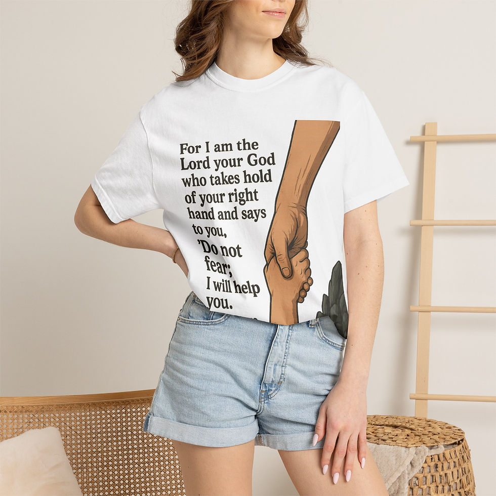 Thumbnail: Isaiah 41:13 Christian T-Shirt — 'Do Not Fear, I Will Help You' Faith Tee
