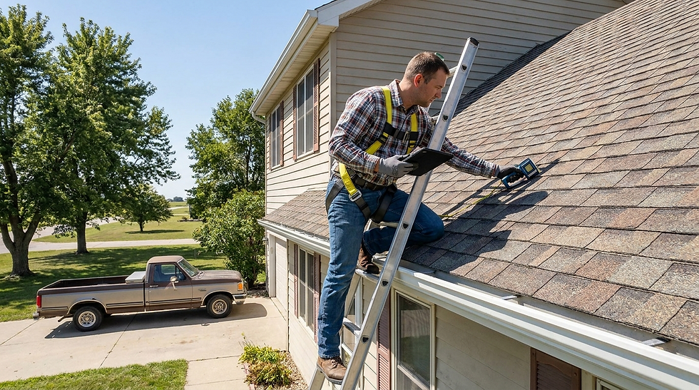 Professional roof inspection in Nebraska