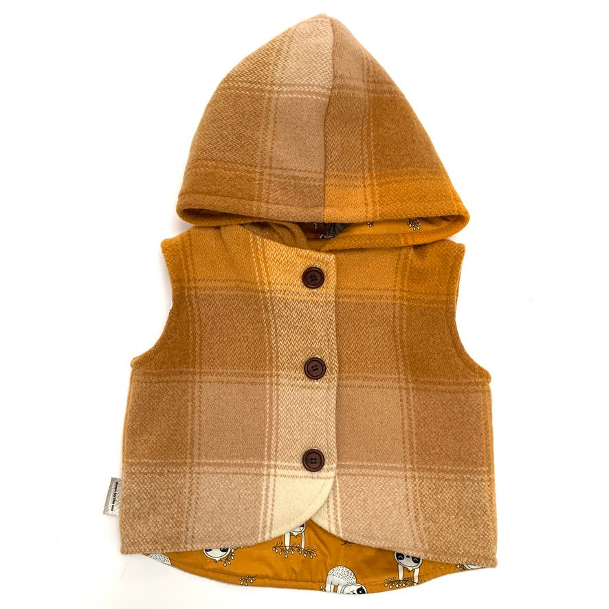 Children’s Blanket Vest - Mustard