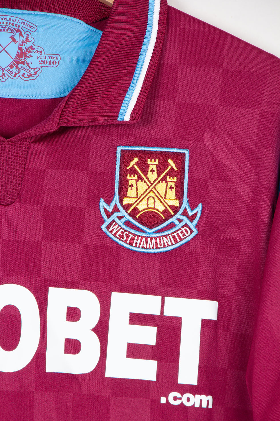 Miniature : Maillot Umbro Football West Ham United Home Préparé Vintage FRANCO 2009/10 - M