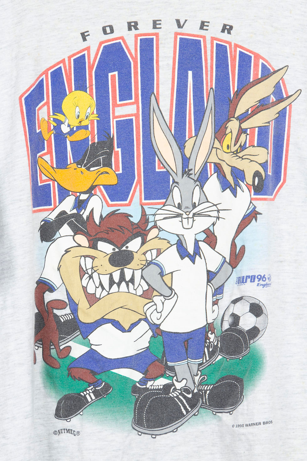Thumbnail: T-shirt Football Vintage Looney Tunes Forever England 1995 - XL