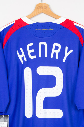 MAILLOT EQUIPE DE France Adidas Euro 2008 Henry #12 vintage shirt Home - L EUR 84,90 - FR MAILLOT EQUIPE DE France Adidas Euro 2008 Henry #12 vintage shirt Home - L EUR 84,90 - FR