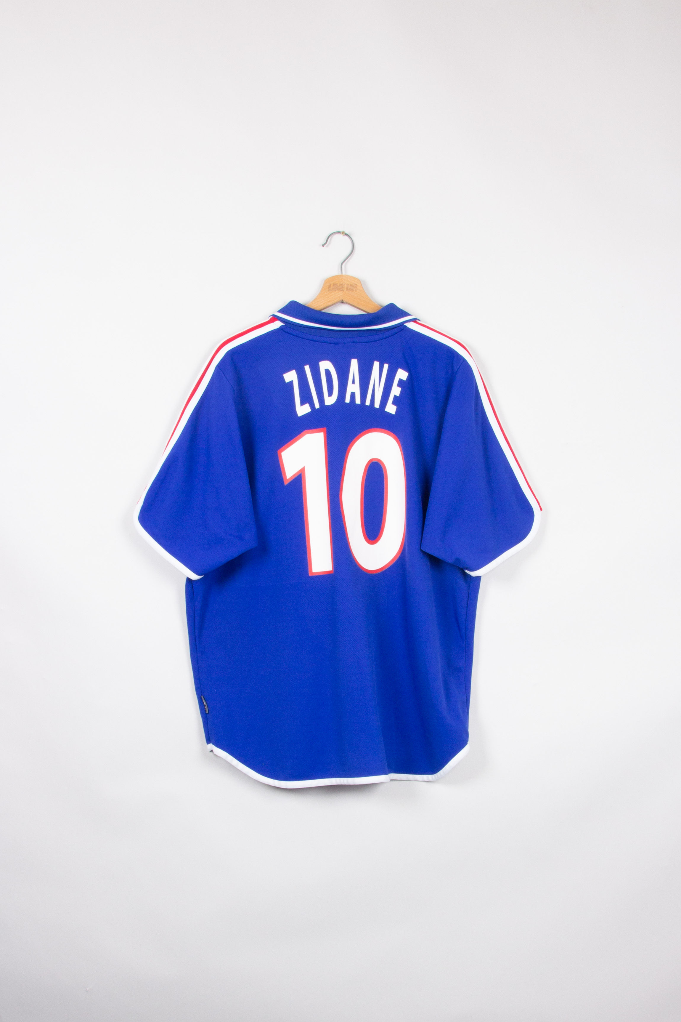 Maillot Adidas Football FFF Equipe de France Home Vintage ZIDANE 2000/01 - L