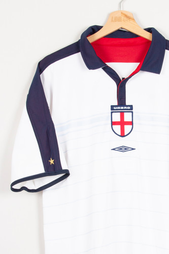Maillot domicile Angleterre 2003 2005 Umbro réversible Maillot domicile Angleterre 2003 2005 Umbro réversible