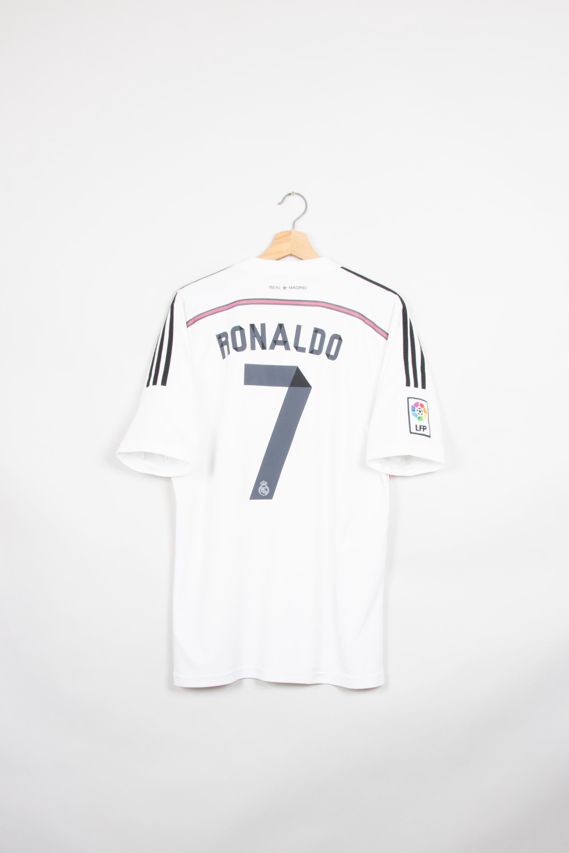 Maillot Adidas Football Real Madrid Home Rétro RONALDO 2014/15 - XL