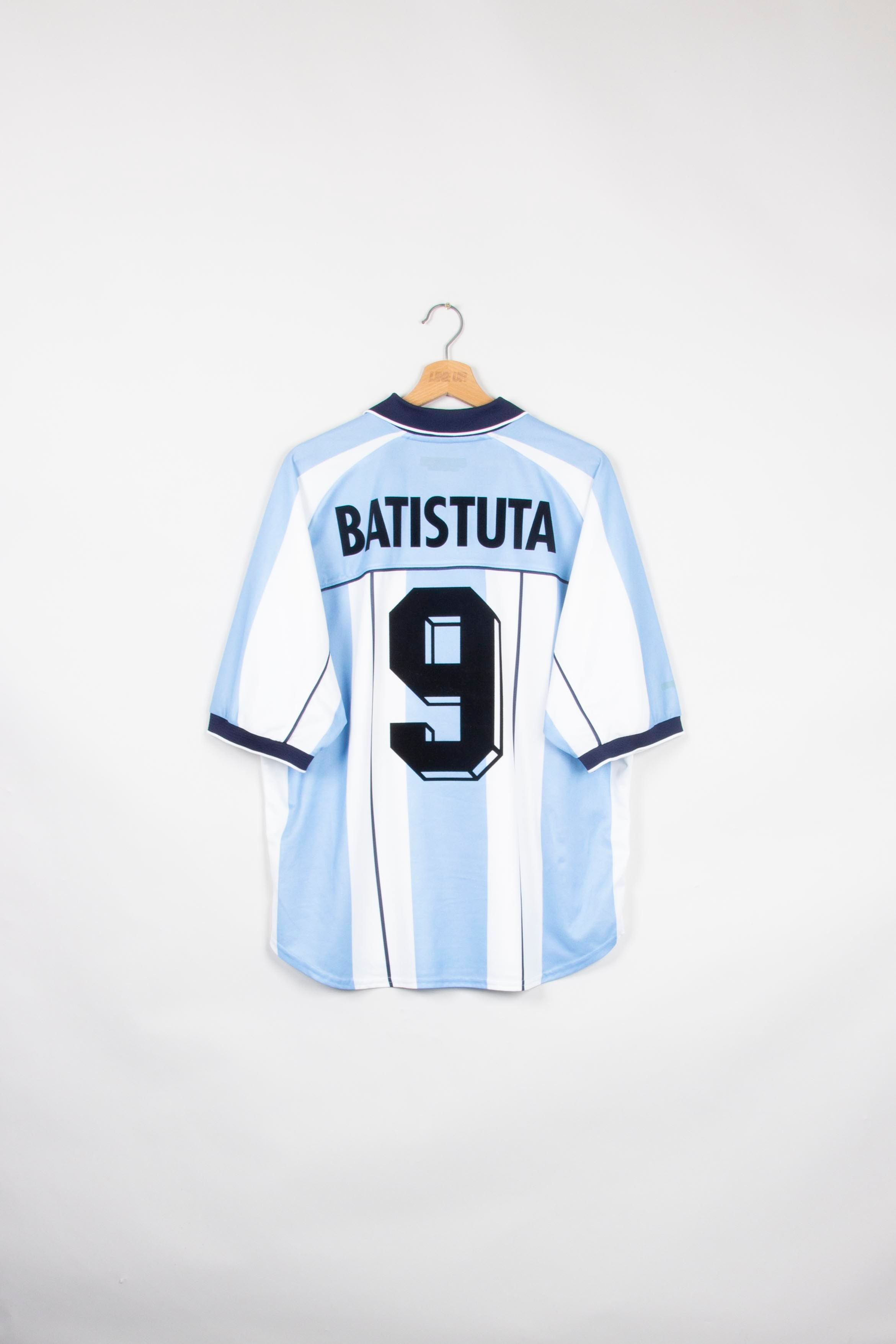 Maillot Reebok Football Argentine Home Vintage BATISTUTA 2000/01 - L