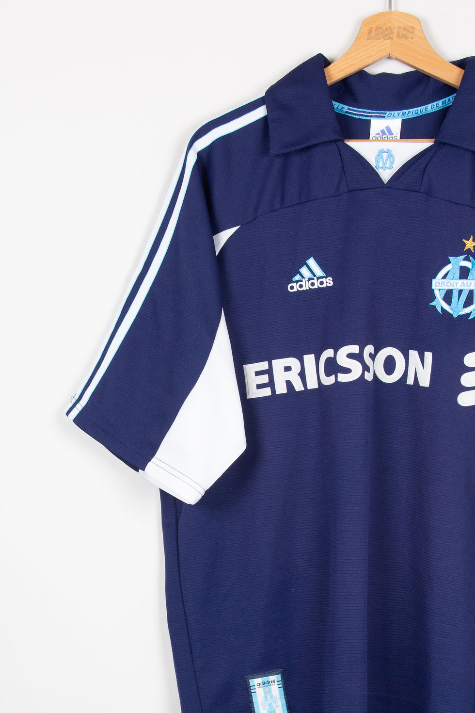 Miniature : Maillot Adidas Football Olympique de Marseille Away Vintage PIRES 1999/00 - L