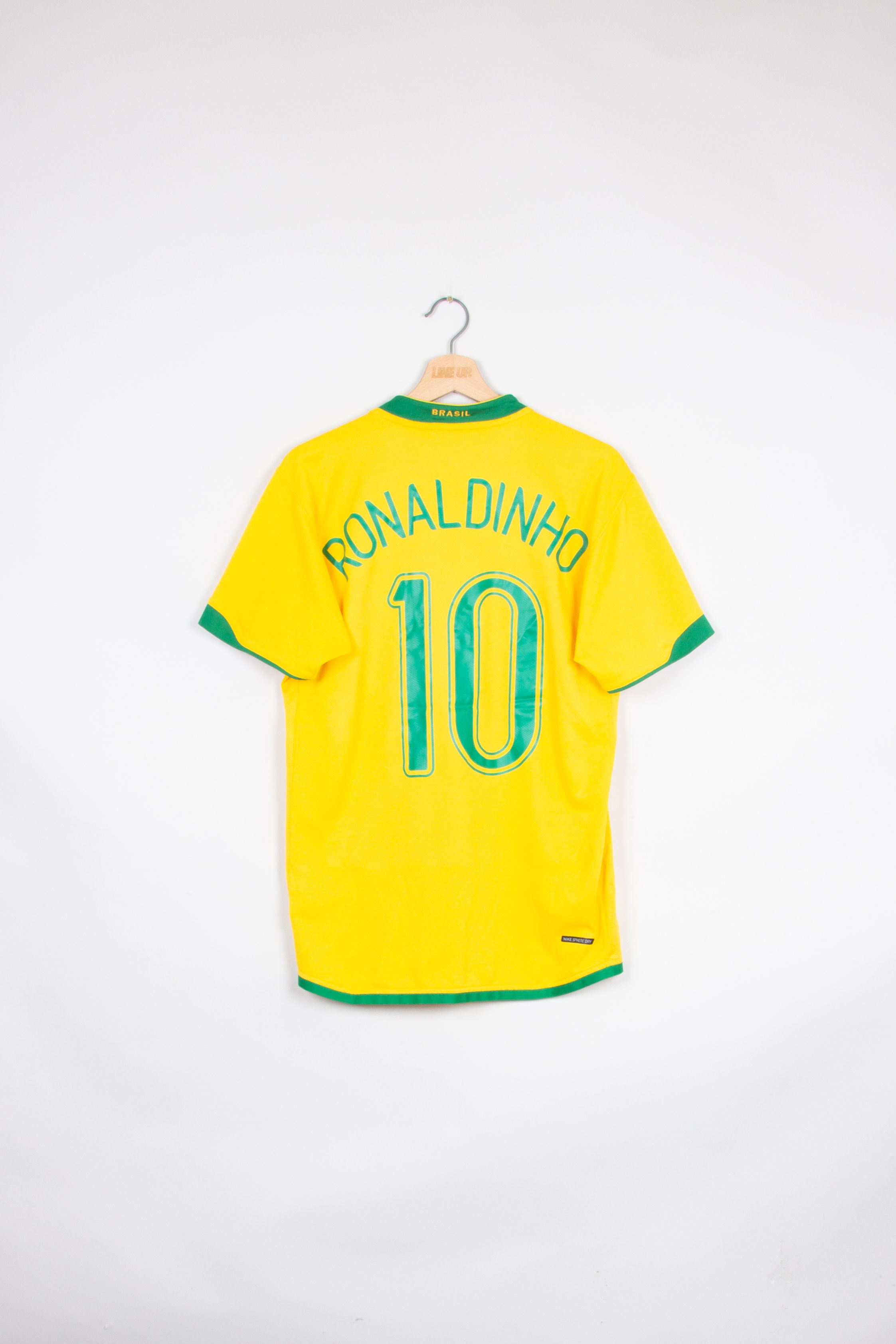 Maillot Nike Football Brésil Home Vintage RONALDINHO 2006/07 - XL