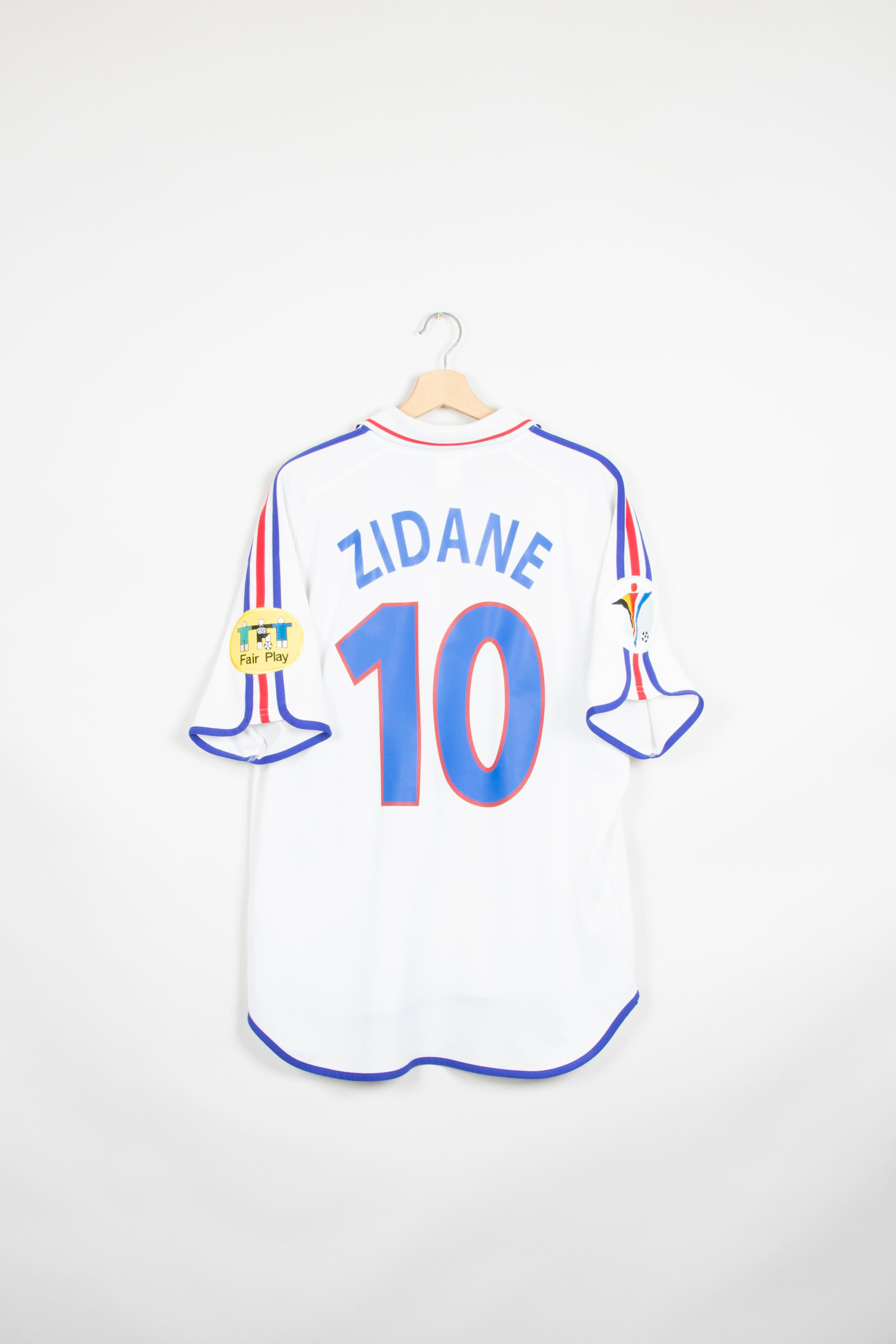 Maillot Adidas Football FFF Equipe de France Away Vintage ZIDANE 2000/01 - XL