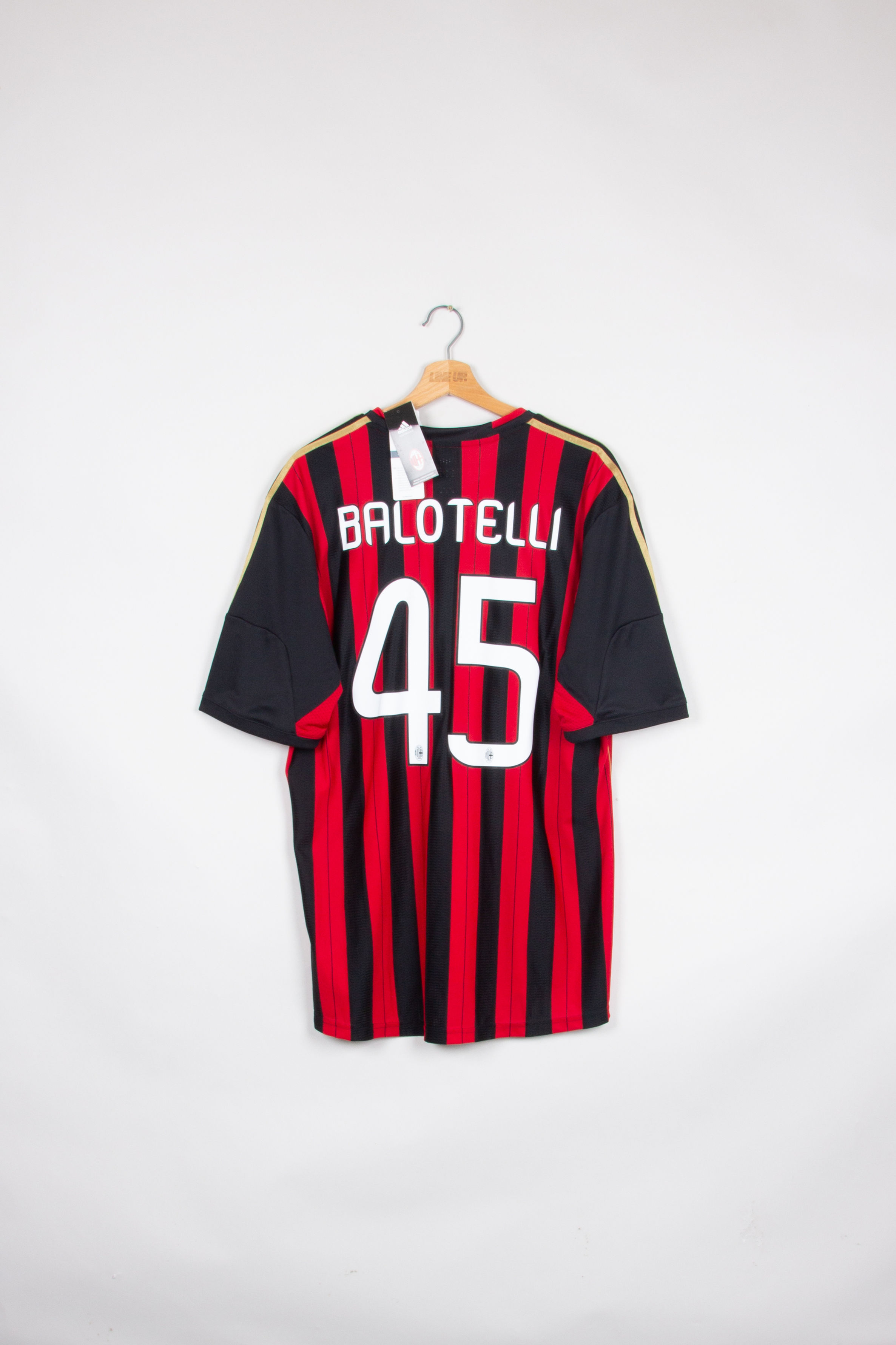 Maillot Adidas Football AC Milan Home Rétro BALOTELLI 2013/14 - XL