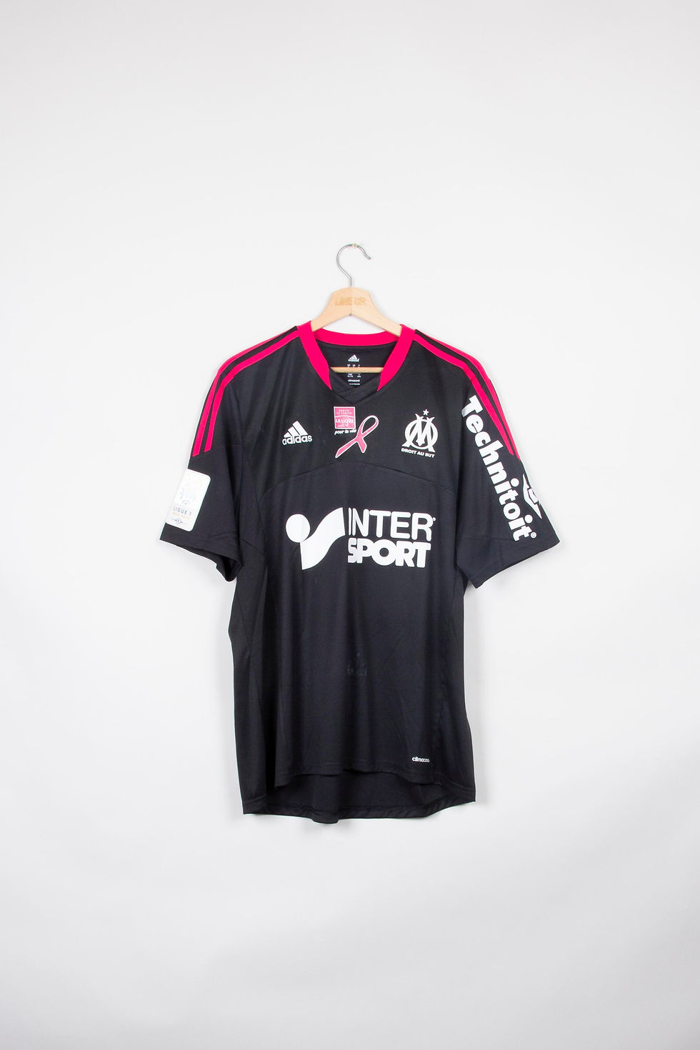 Miniature : Maillot Adidas Football OM Rétro Porté Octobre Rose J.AYEW 2012/13 - XL