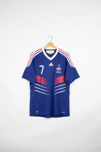 Maillot football vintage Equipe de France #7 Ribery domicile saison Maillot football vintage Equipe de France #7 Ribery domicile saison