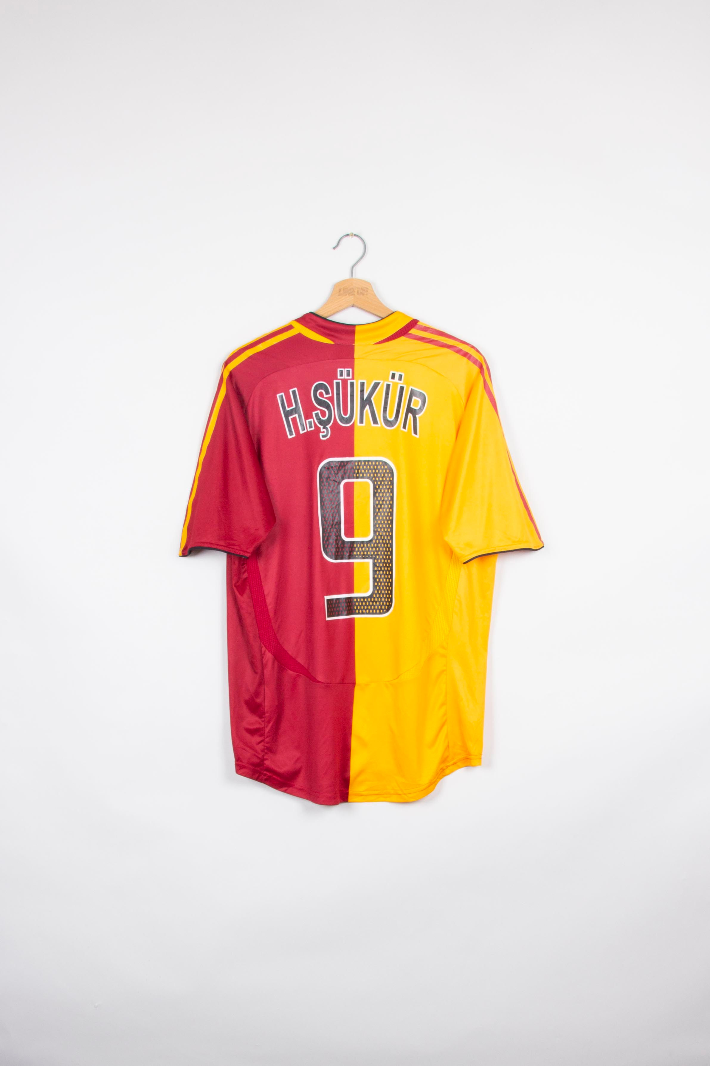Maillot Adidas Football Galatasaray Home Signé Vintage H.ŞÜKÜR 2006/07 - L
