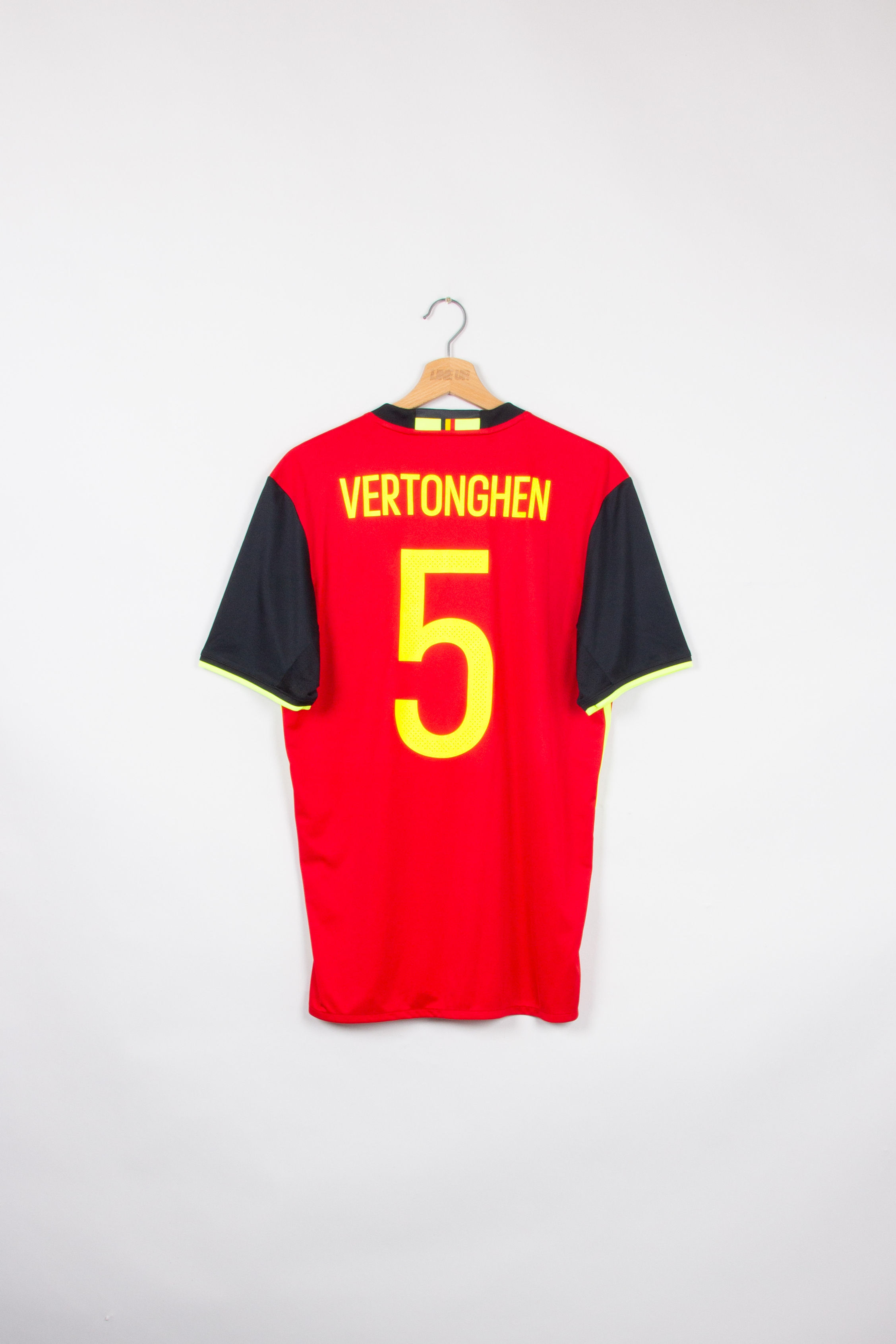 Maillot Adidas Football Belgique Home Rétro VERTONGHEN 2016/17 - M