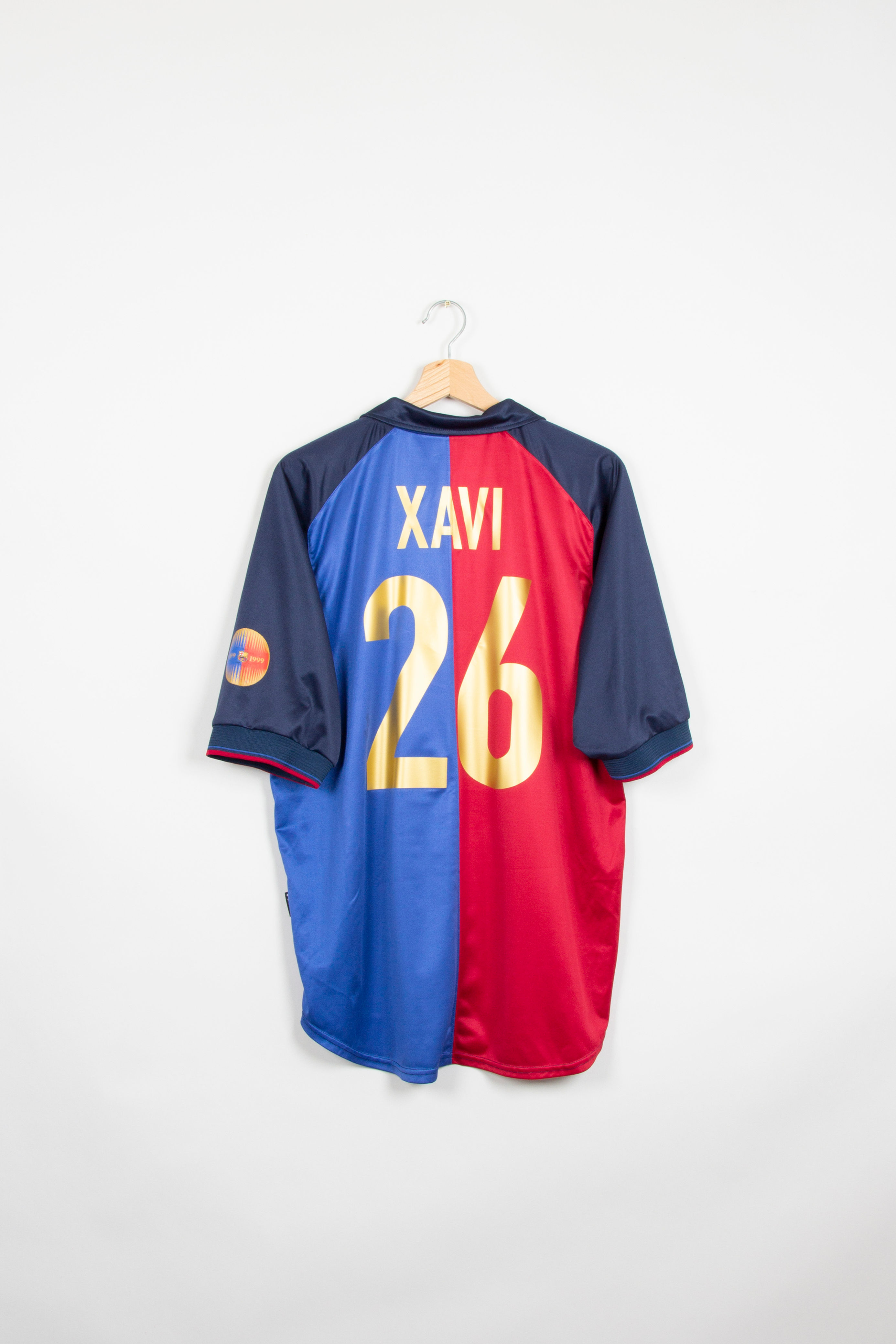 Maillot Nike Football FC Barcelone Home Vintage XAVI 1999/00 - L