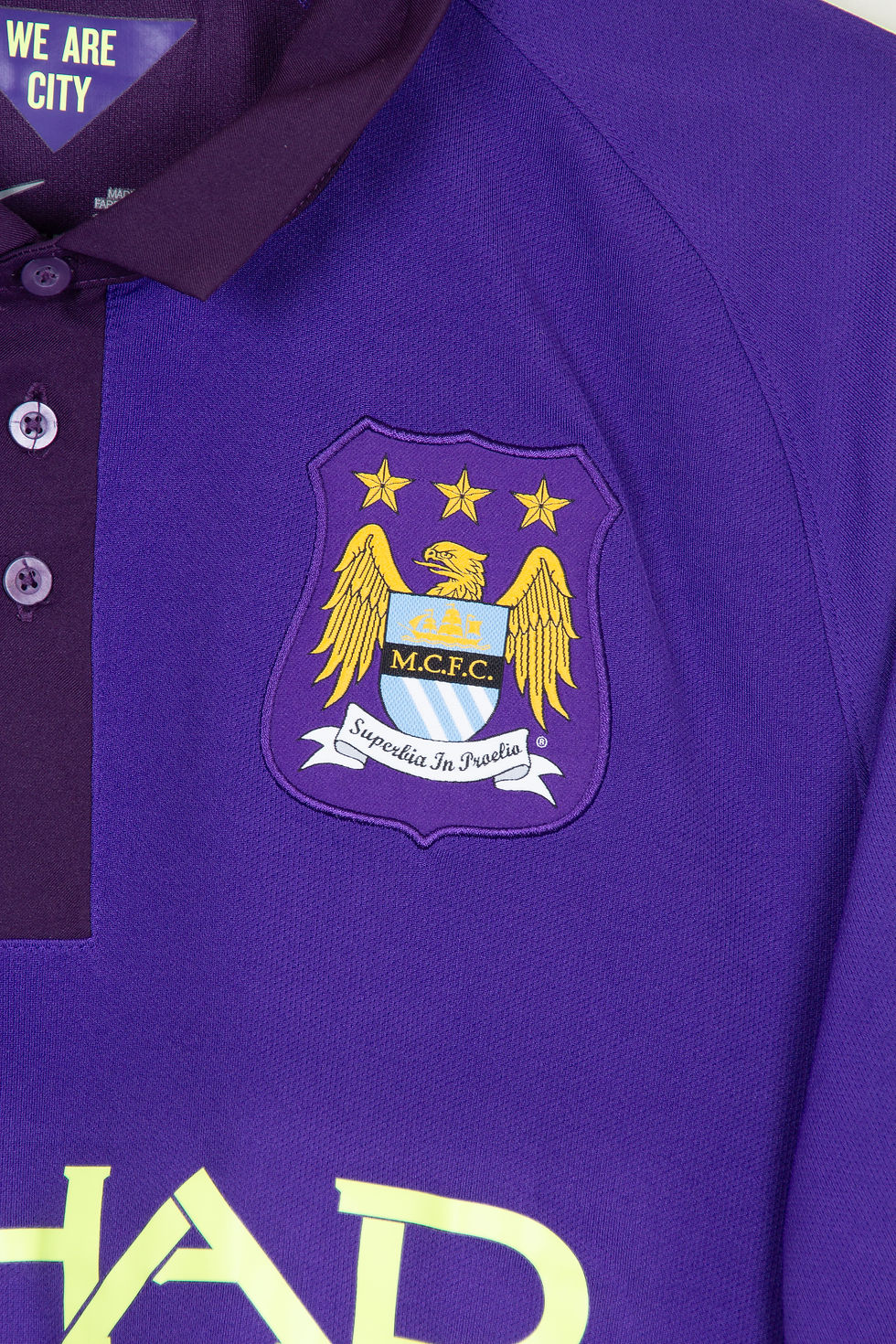 Thumbnail: Maillot Nike Football Manchester City Third Rétro SILVA 2014/15 - L