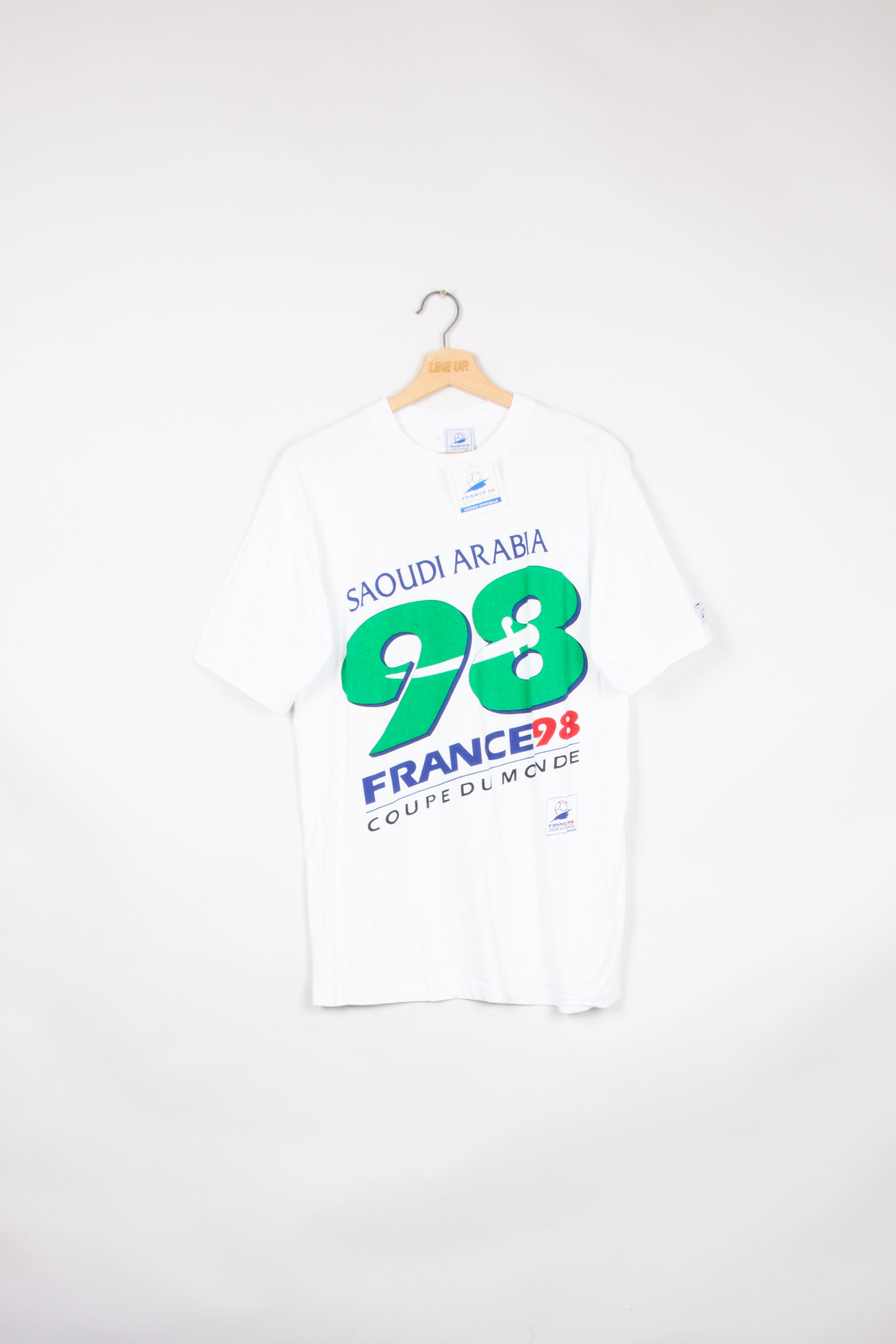 T-shirt Football Arabie Saoudite Coupe du Monde France 1998 Vintage - M
