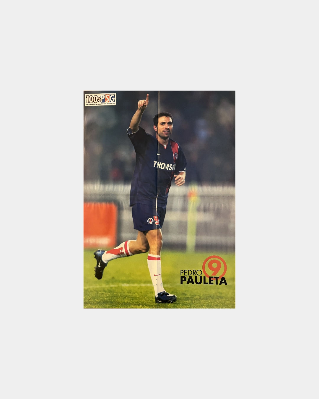 Poster Recto-Verso Football PSG Paris Saint-Germain PAULETA Vintage 2003/04