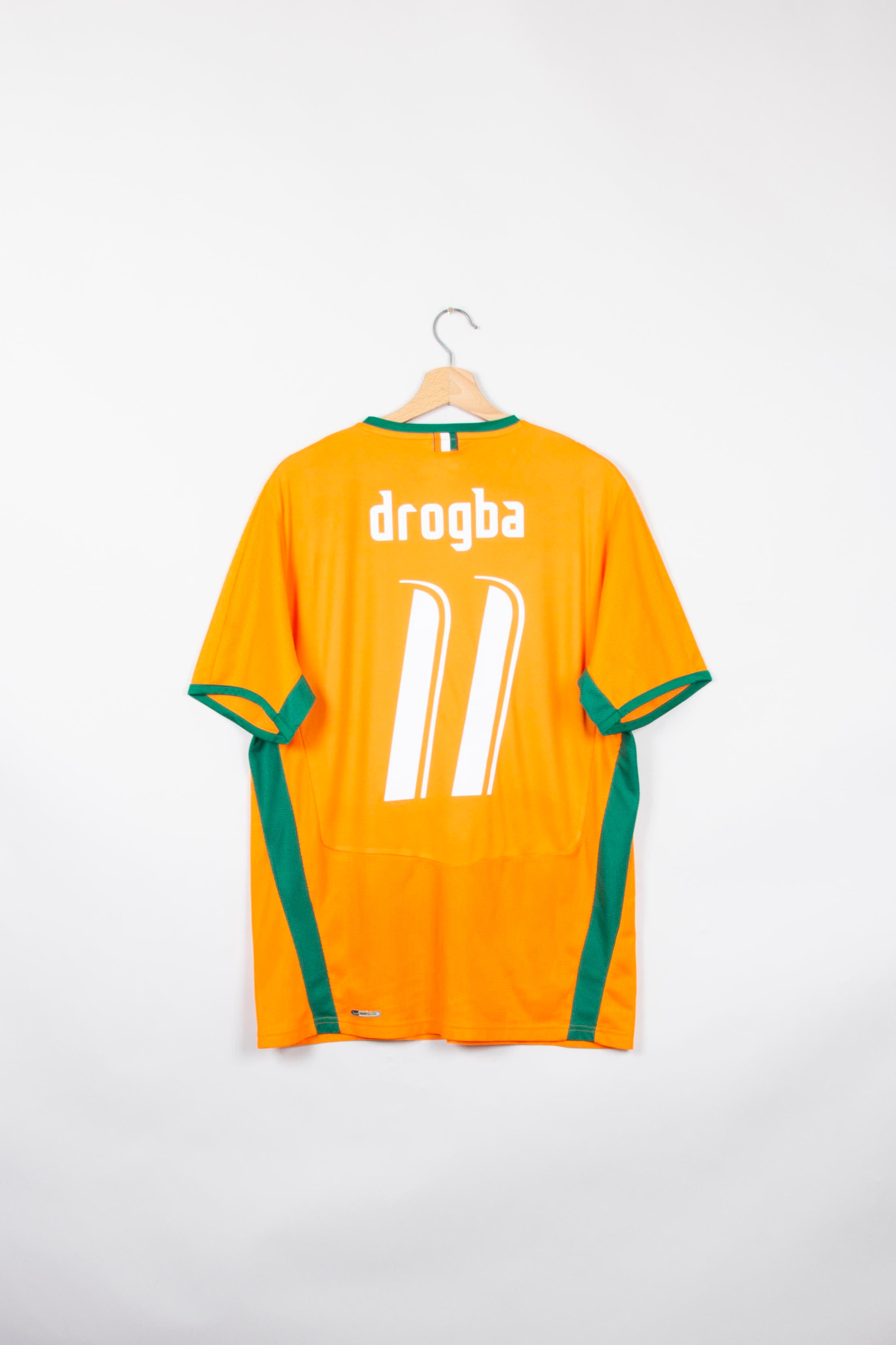 Maillot Puma Football Côte d'Ivoire Home Vintage DROGBA 2008/09 - S, M