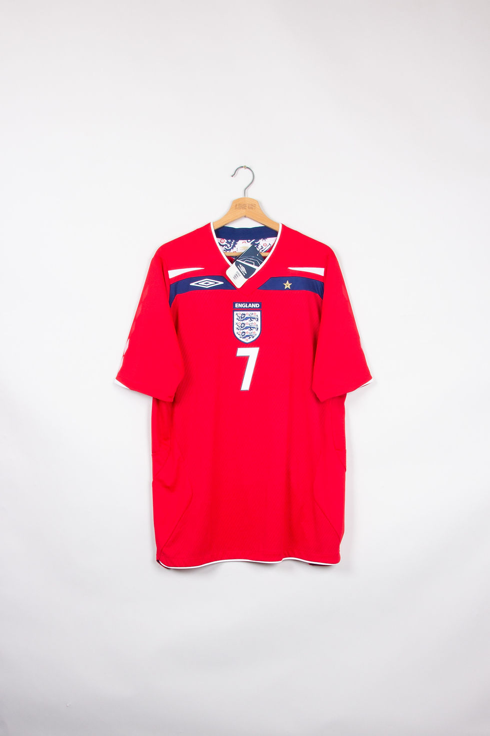 Thumbnail: Maillot Umbro Football Angleterre Away Neuf Vintage BECKHAM 2008/10 - XL