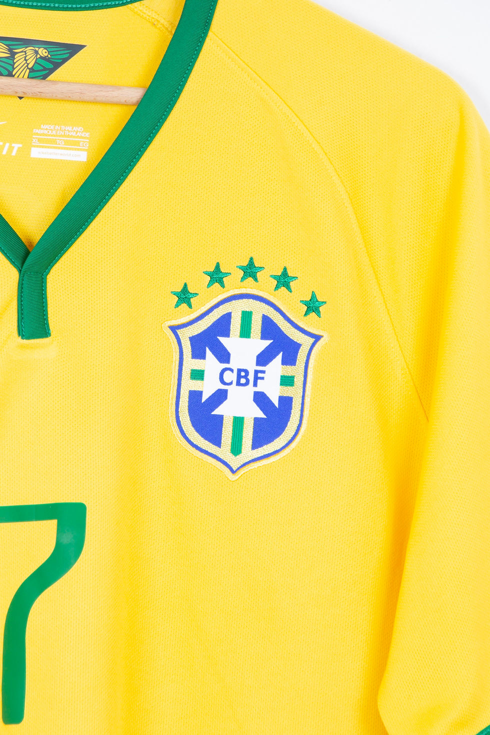 Thumbnail: Maillot Nike Football Brésil Home Rétro LUCAS 2014/15 - XL
