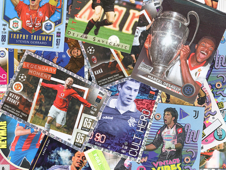 Retrouve une sélection de cartes Football Topps & Panini, maintenant disponibles en boutique.