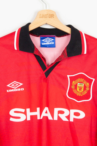 Maillot Domicile Manchester United 1992-1994 Umbro - Taille XL - Rouge - Occasion Parfaite