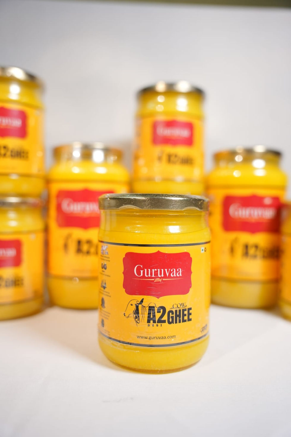 Thumbnail: Guruvaa A2 Desi Gir Cow Ghee – Bilona Method 1000ml