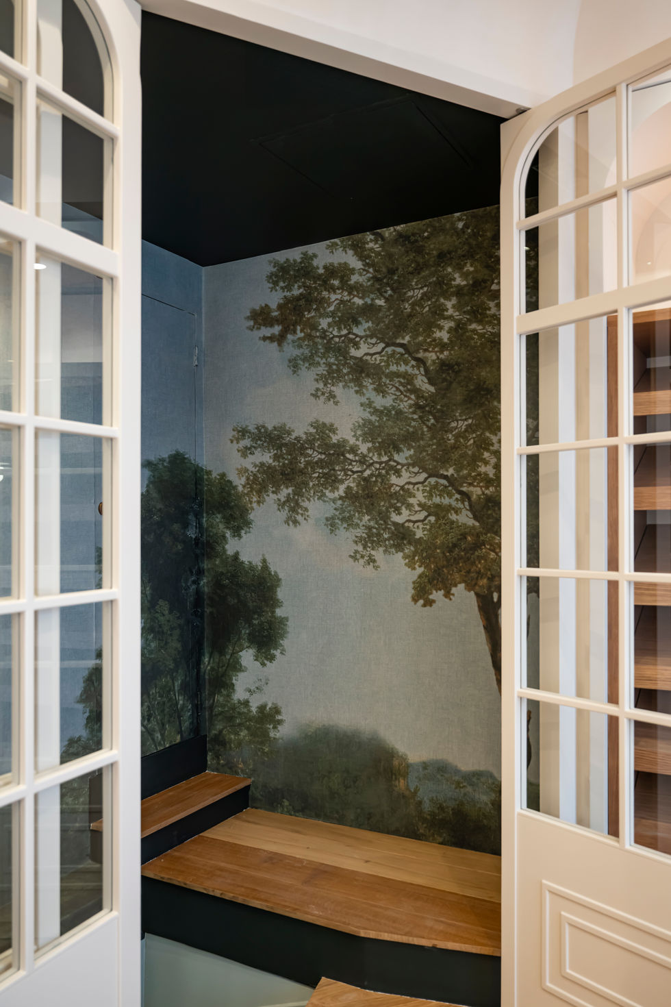 Architecture commerciale pour la boutique Le Jacquard Français à la Madeleine.