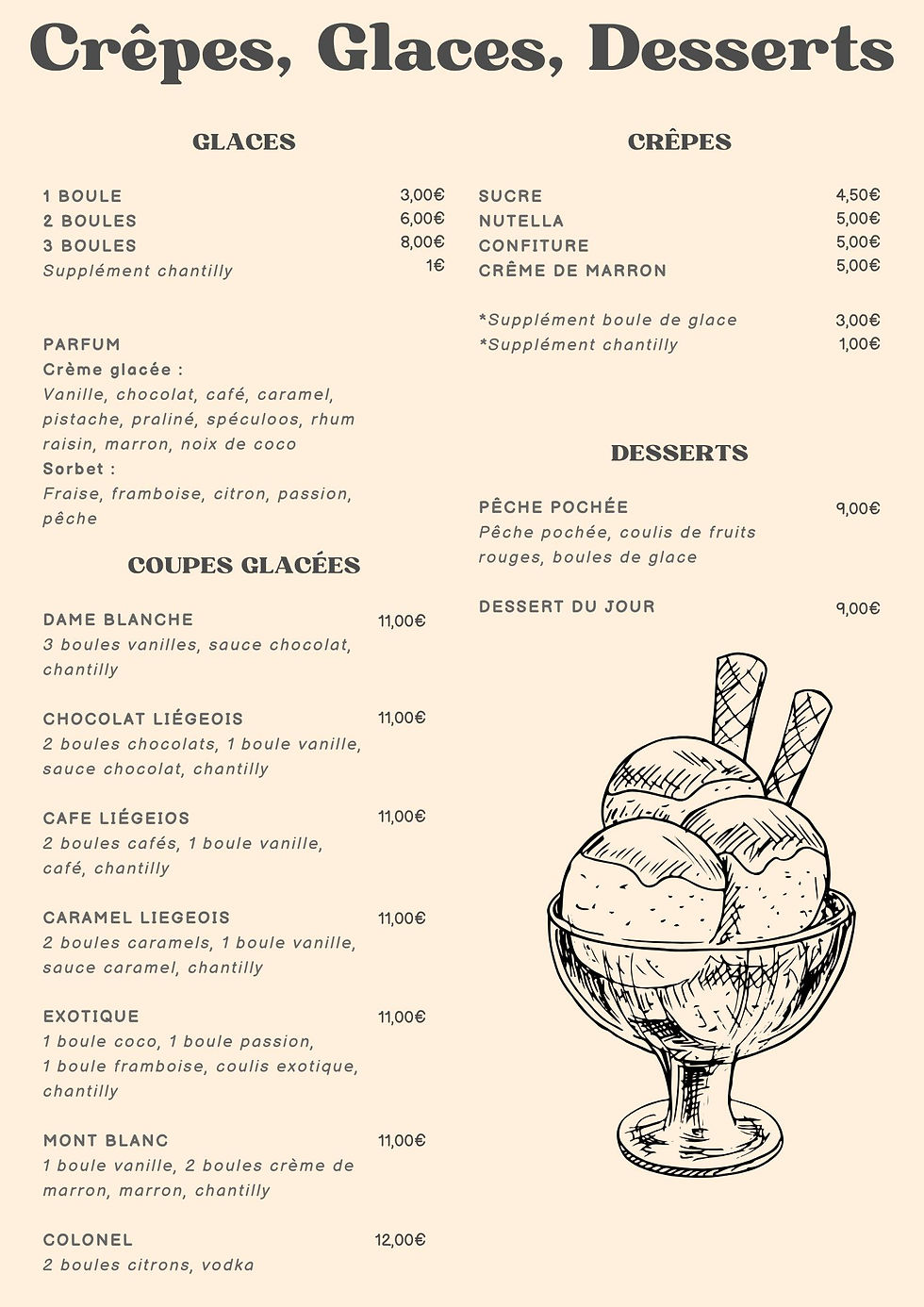 Desserts